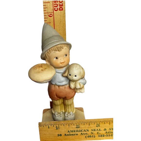 Vtg Enesco 1992 Simple Simon Figurine Limited Edition 4697/18000 Porcelain 5.5" - Picture 8 of 9